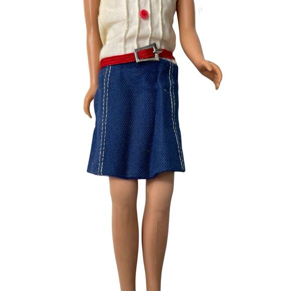 Vintage 1963 Mattel Skipper Doll Bendable Knees Blond Hair - Picture 3 of 16